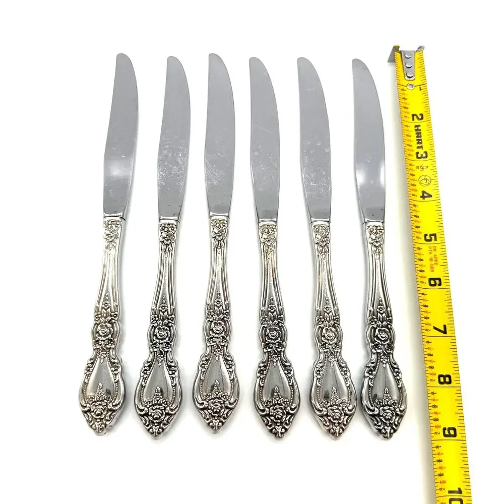 Oneida OCO Wordsworth Set of 6 Stainless Steel Dinner Knives